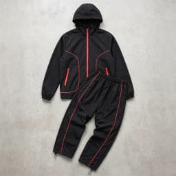 Men's Trendy 2 Piece Tracksuit Set Hooded Full Zip Windbreaker Jacket Coat Tops Quick Dry Athletic Jogger Pants Trousers