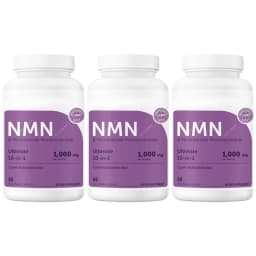NMN Capsules 1000mg Per Serving with Resveratrol CoQ10 Vitamin C Vegan Formula Daily Wellness Supplement Clean Ingredients 120Ct