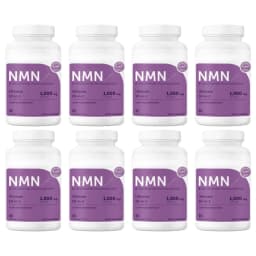 NMN Capsules 1000mg Per Serving with Resveratrol CoQ10 Vitamin C Vegan Formula Daily Wellness Supplement Clean Ingredients 120Ct