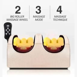 Electric Foot Massage Machine Hot Compress Massage Kneading Foot Health Care Shiatsu Roller Calf Vibrator Relieve Muscle Fatigue
