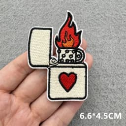 Punk Skull Embroidered Patches For Clothing Sticker Horror Patch Iron On Patches On Clothes DIY Sewing/Fusible Patch