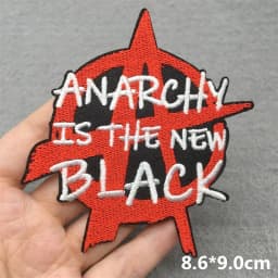 Punk Skull Embroidered Patches For Clothing Sticker Horror Patch Iron On Patches On Clothes DIY Sewing/Fusible Patch