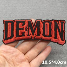 Punk Skull Embroidered Patches For Clothing Sticker Horror Patch Iron On Patches On Clothes DIY Sewing/Fusible Patch