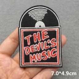 Punk Skull Embroidered Patches For Clothing Sticker Horror Patch Iron On Patches On Clothes DIY Sewing/Fusible Patch