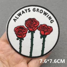 Punk Skull Embroidered Patches For Clothing Sticker Horror Patch Iron On Patches On Clothes DIY Sewing/Fusible Patch