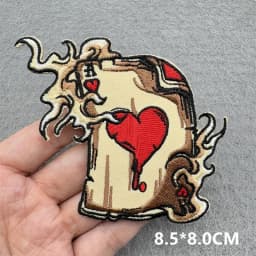 Punk Skull Embroidered Patches For Clothing Sticker Horror Patch Iron On Patches On Clothes DIY Sewing/Fusible Patch