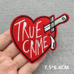 Punk Skull Embroidered Patches For Clothing Sticker Horror Patch Iron On Patches On Clothes DIY Sewing/Fusible Patch