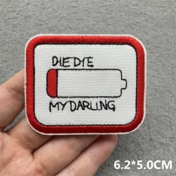Punk Skull Embroidered Patches For Clothing Sticker Horror Patch Iron On Patches On Clothes DIY Sewing/Fusible Patch