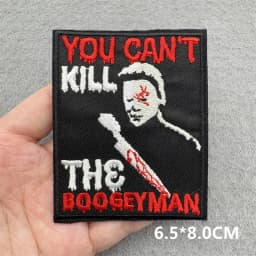Punk Skull Embroidered Patches For Clothing Sticker Horror Patch Iron On Patches On Clothes DIY Sewing/Fusible Patch