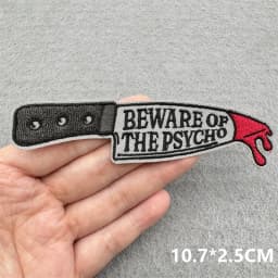 Punk Skull Embroidered Patches For Clothing Sticker Horror Patch Iron On Patches On Clothes DIY Sewing/Fusible Patch