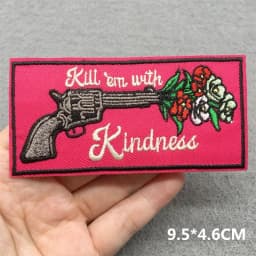 Punk Skull Embroidered Patches For Clothing Sticker Horror Patch Iron On Patches On Clothes DIY Sewing/Fusible Patch