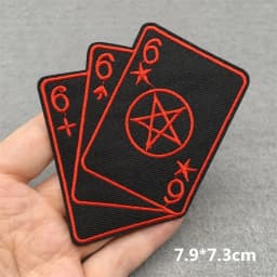 Punk Skull Embroidered Patches For Clothing Sticker Horror Patch Iron On Patches On Clothes DIY Sewing/Fusible Patch