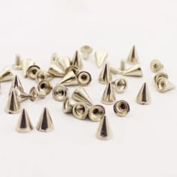 50sets/Lot 7*10mm Gun-Black Punk Rock Screwback Bullet Spikes And Studs For Clothes Alloy Rivets Leather Craft DIY Accessory