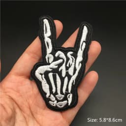 Band Rock Clothes Badges Iron On Patches Appliques Embroidered Music Punk Stripes for Clothes Jacket Jeans Diy Decoration