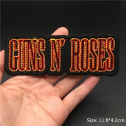 Band Rock Clothes Badges Iron On Patches Appliques Embroidered Music Punk Stripes for Clothes Jacket Jeans Diy Decoration