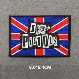 Band Rock Clothes Badges Iron On Patches Appliques Embroidered Music Punk Stripes for Clothes Jacket Jeans Diy Decoration