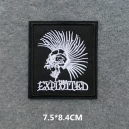 Band Rock Clothes Badges Iron On Patches Appliques Embroidered Music Punk Stripes for Clothes Jacket Jeans Diy Decoration