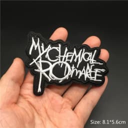 Band Rock Clothes Badges Iron On Patches Appliques Embroidered Music Punk Stripes for Clothes Jacket Jeans Diy Decoration