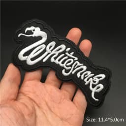 Band Rock Clothes Badges Iron On Patches Appliques Embroidered Music Punk Stripes for Clothes Jacket Jeans Diy Decoration