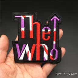 Band Rock Clothes Badges Iron On Patches Appliques Embroidered Music Punk Stripes for Clothes Jacket Jeans Diy Decoration