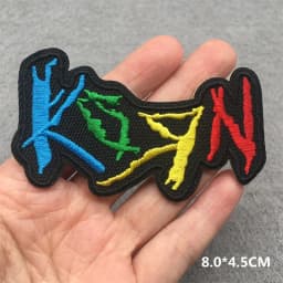 Band Rock Clothes Badges Iron On Patches Appliques Embroidered Music Punk Stripes for Clothes Jacket Jeans Diy Decoration