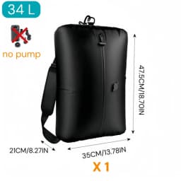 17L Travel Vacuum Storage Bags with Air Pump, Outdoor Clothes Compression Bags, Reusable Empty Vacuum Bags for Clothes Suitcases