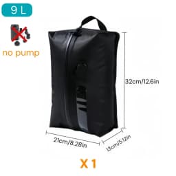 17L Travel Vacuum Storage Bags with Air Pump, Outdoor Clothes Compression Bags, Reusable Empty Vacuum Bags for Clothes Suitcases
