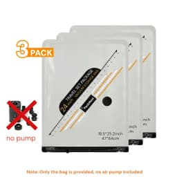 Vacuum Bags for Clothes Travel Set,Clothing Compression Bag That Saves Luggage Space,With Electric Pump for Travel & Home