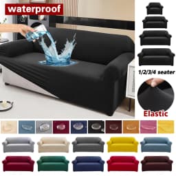 Waterproof Stretch Sofa Slipcover Non-slip Sofa Covers for Living Room Couch Cover Corner Furniture Protector for Kids, Pets