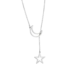 Skyrim Fashion Moon Star Pendant Necklace for Women Stainless Steel Gold Color Chain Choker Minimalist Party Jewelry Gifts