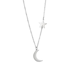 Skyrim Fashion Moon Star Pendant Necklace for Women Stainless Steel Gold Color Chain Choker Minimalist Party Jewelry Gifts