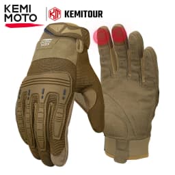 KEMIMOTO Hunting Tactical Gloves For Men Outdoor Climbing Work Gloves With Rubber Guard Touchscreen Sports Motorcycle Gloves