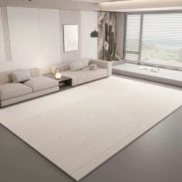 VIKAMA Wabi-Sabi Living Room Carpet Non-Slip Sofa Tea Table Mat Bedroom Dining Room Carpet Modern Home Decoration