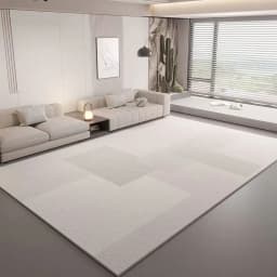 VIKAMA Wabi-Sabi Living Room Carpet Non-Slip Sofa Tea Table Mat Bedroom Dining Room Carpet Modern Home Decoration