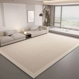 VIKAMA Wabi-Sabi Living Room Carpet Non-Slip Sofa Tea Table Mat Bedroom Dining Room Carpet Modern Home Decoration
