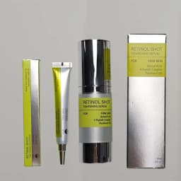 Retinol Eye Cream Set Gentle Repair Essence With Vitamin C Antiaging Treatment For Dark Circles Wrinkles Firming Under Eye Serum