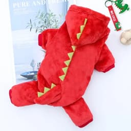 Dinosaur Dog Clothes Fleece Pet Jumpsuits Winter Warm Dog Coat Jacket for Dogs Hoodies Chihuahua French Bulldog Clothing