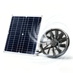 Solar fan Solar Charger Exhaust Fan Ventilator Solar Panel Powered Fan Air Extractor for Dog Chicken House RV Greenhouse Shed