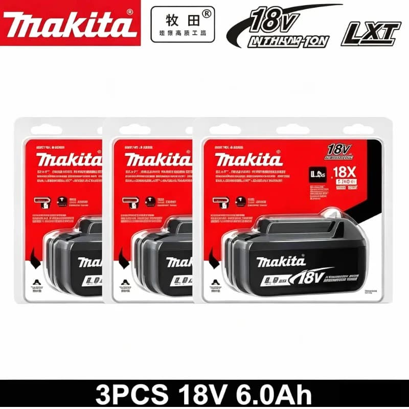 100% Original Makita 18V 6.0Ah Rechargeable Battery ,For Makita BL1830 BL1830B BL1840 BL1840B BL1850 BL1850B Power Tools Battery