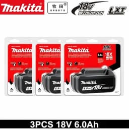 100% Original Makita 18V 6.0Ah Rechargeable Battery ,For Makita BL1830 BL1830B BL1840 BL1840B BL1850 BL1850B Power Tools Battery