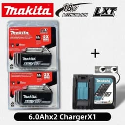 100% Original Makita 18V 6.0Ah Rechargeable Battery ,For Makita BL1830 BL1830B BL1840 BL1840B BL1850 BL1850B Power Tools Battery
