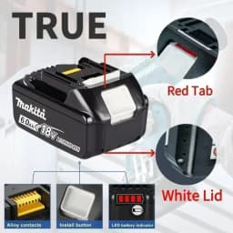 100% Original Makita 18V 6.0Ah Rechargeable Battery ,For Makita BL1830 BL1830B BL1840 BL1840B BL1850 BL1850B Power Tools Battery