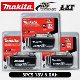 100% Original Makita 18V 6.0Ah Rechargeable Battery ,For Makita BL1830 BL1830B BL1840 BL1840B BL1850 BL1850B Power Tools Battery