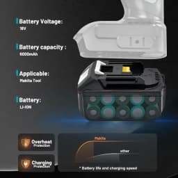 100% Original Makita 18V 6.0Ah Rechargeable Battery ,For Makita BL1830 BL1830B BL1840 BL1840B BL1850 BL1850B Power Tools Battery