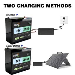 LiFePO4 24V 200AH Lithium Iron Phosphate Battery Energy Storage System for RV Off-Grid Solar Power Generation