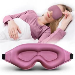 3D Block Out Light Sleeping Eye Mask Memory Foam Silk Sleep Mask Women Men For Eyes Sleep Masker Eye Shade Blindfold Sleep Aid