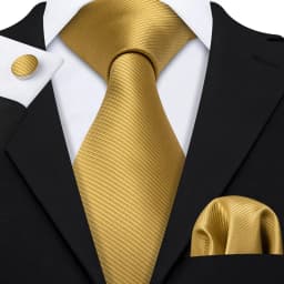 Orange Brown Mens Tie Hanky Cufflinks Set Gold Coffee Jacquard Designer Necktie For Male Wedding Business silk Party