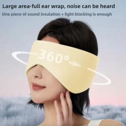 Eye Mask Sleep Ice Silk Breathable Relieve Fatigue Warm Cool Double-sided Full Coverage Blackout Noise Reduction Eye Mask