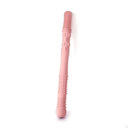 Newborn Hollow Teething Tube Baby Silicone Teether Stick Biting Chewing Straws Nursing Soother Molar Toy Gift for Infants