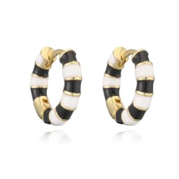 HECHENG, 15MM Enamel Dripping Oil Craft Sweet and Colorful Earrings Ethnic Style Personalized Women's Jewelry 1 Pair